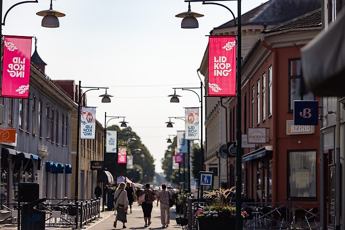 Gågatan i Lidköping